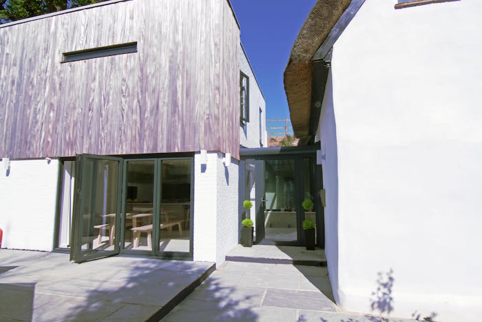 Creating a Glazed Link Between Two Buildings