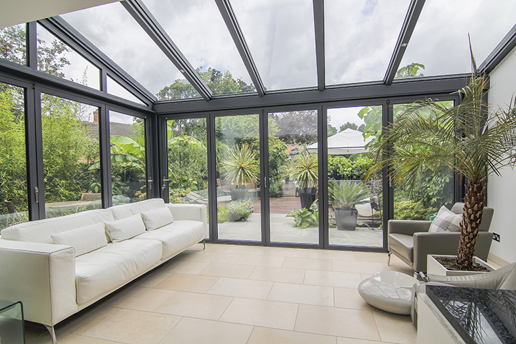 modern lean-to conservatory