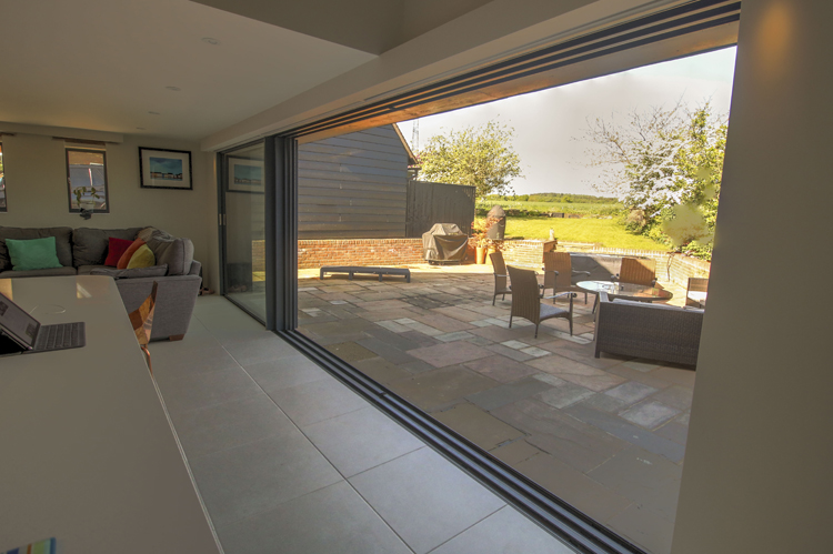 three pane sliding doors